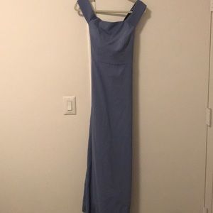 Periwinkle bridesmaid classic dress